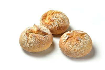 Crusty rustic white roll