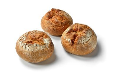 Crusty rustic brown roll